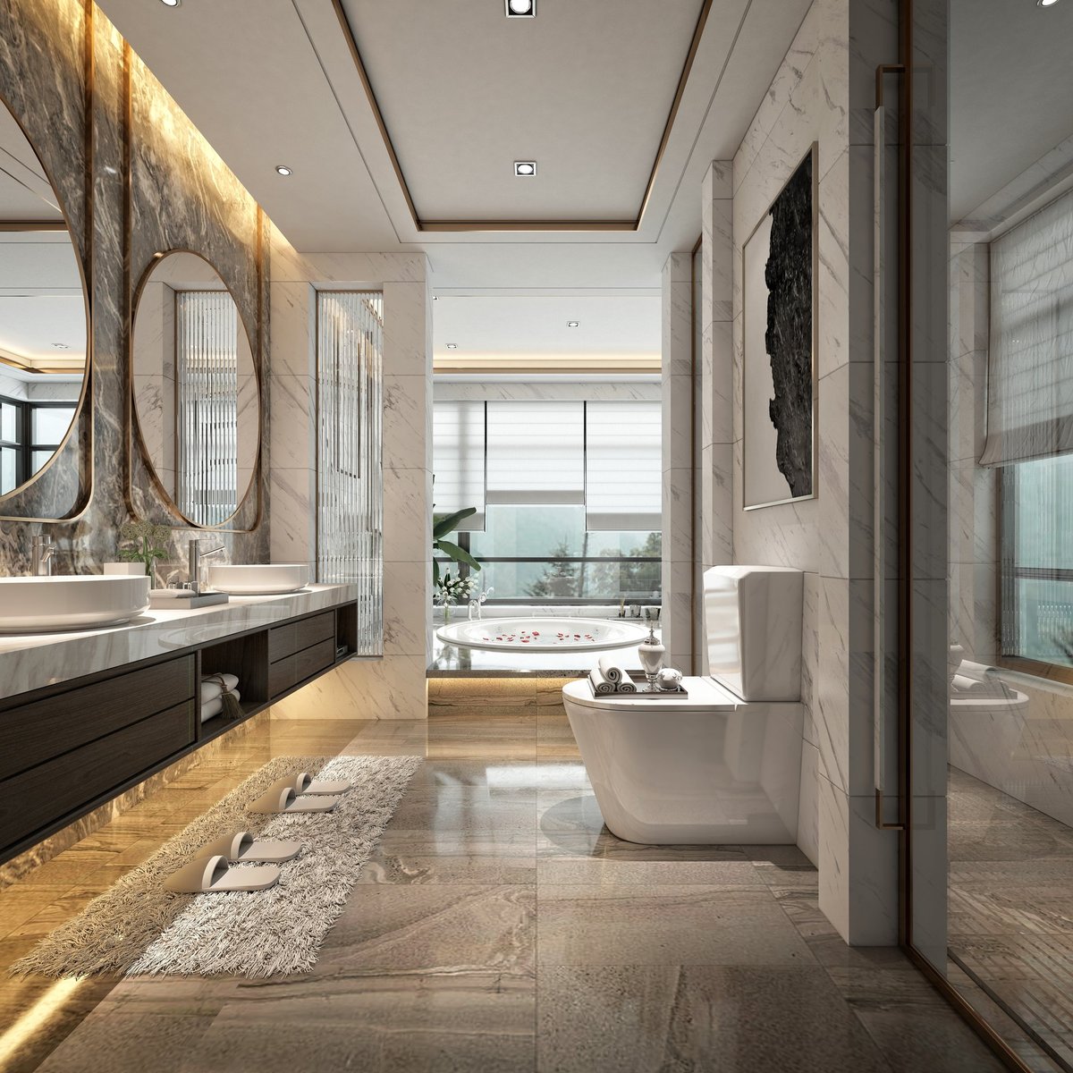 Luxe badkamer renovatie met eigentijdse tegels en inloopdouche in Oss