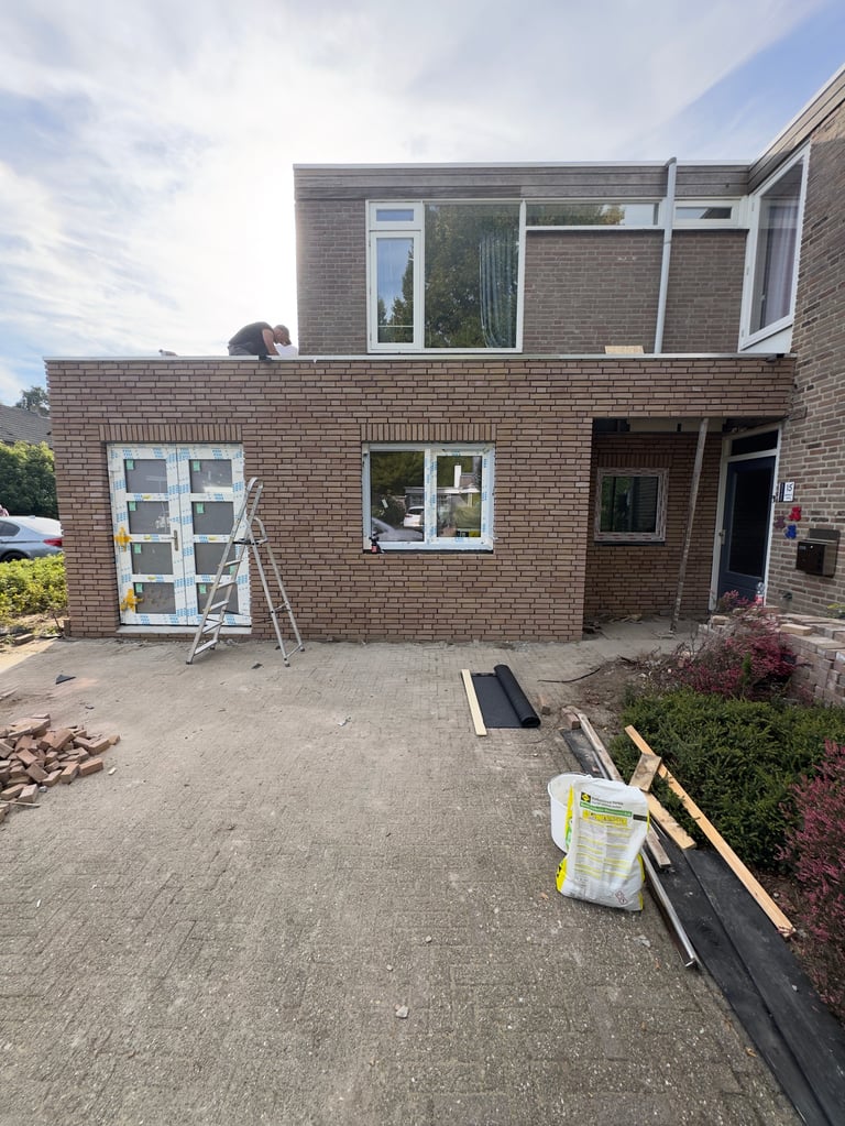 Uitbouw project Oss - gevelrenovatie