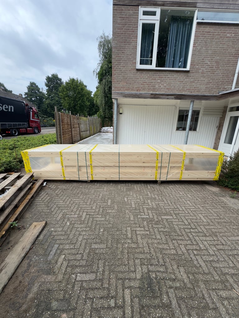 Uitbouw project Oss - houtconstructie