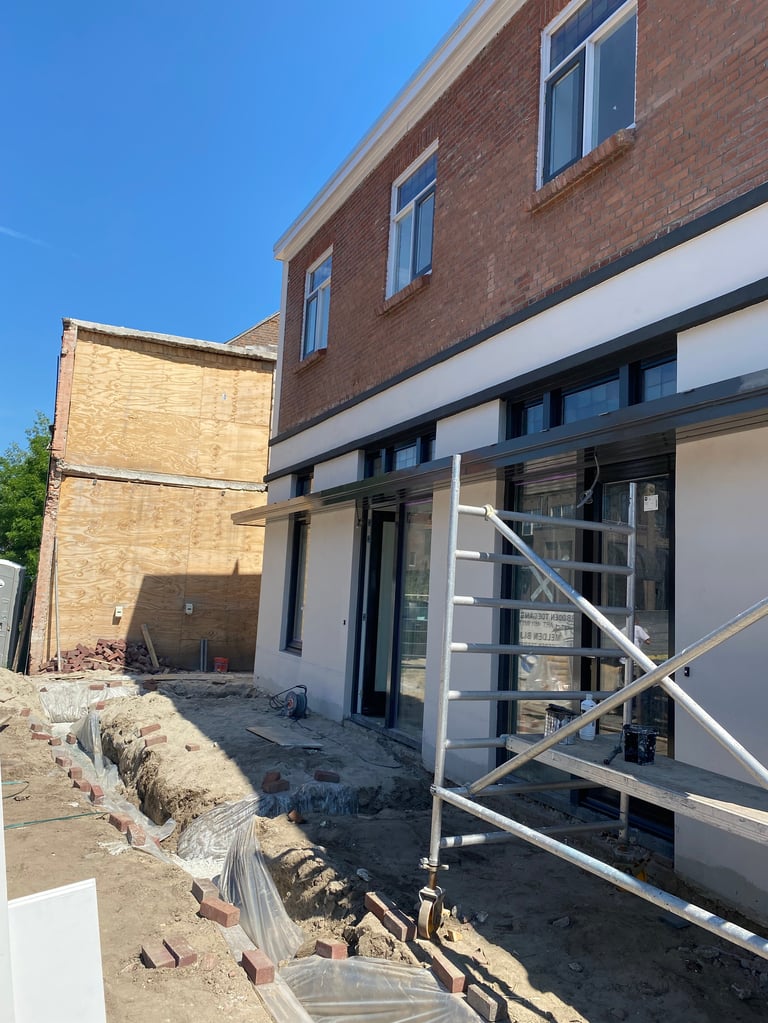 Woning in aanbouw