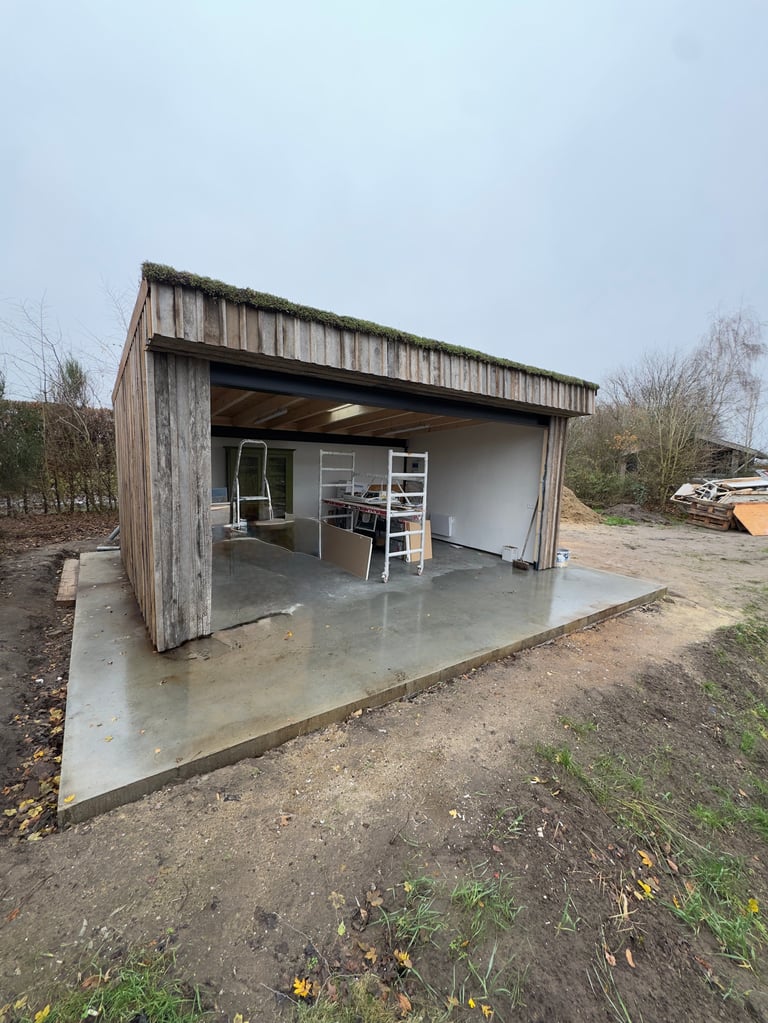 Houten tuinkamer