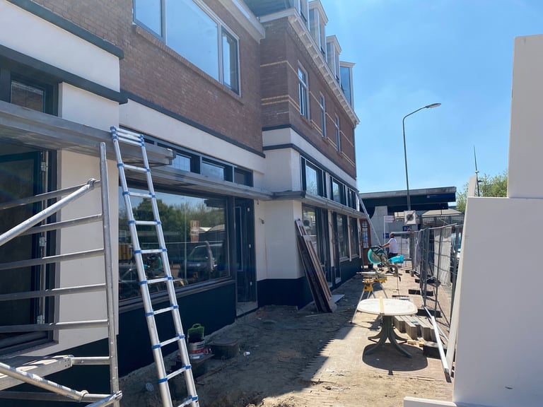 Renovatie met steigers